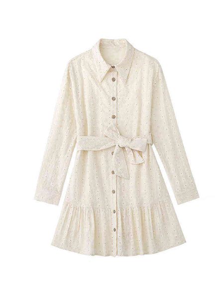 

pb&za 7901769 women 2022 new fashion hollow out embroidered shirt style dress vintage female dresses vestidos mujer 7901/769 t220804, Black;gray