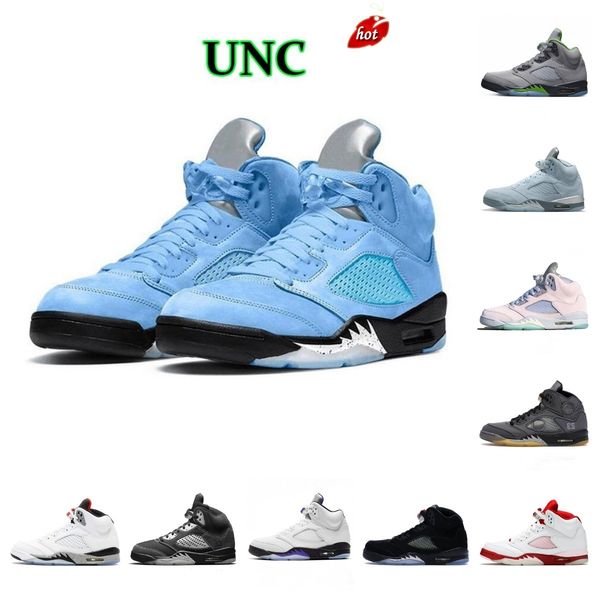 

mens 5 5s dark concord basketball shoes easter racer blue unc green bean bluebird oreo white stealth black metallic raging bull red what the