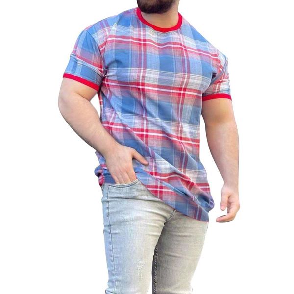 

men's t-shirts tall white t shirt mens european and american spring summer casual ribbed plaid short sleeved plain shirts for menmen&#0, White;black