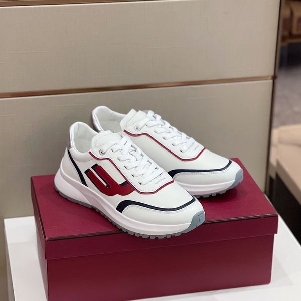 

men's shoes luxury designer brand sneaker soft comfortable variety of materials splicing color composition dust bag are size38-44, Black