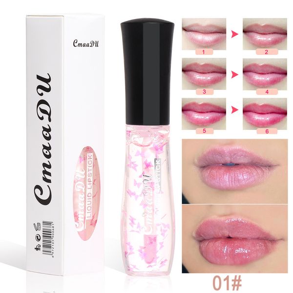 CmaaDu temperaturempfindliche, farbverändernde Lippenstifte, 4 Farben, feuchtigkeitsspendende, langanhaltende Lipgloss-Lippenglasur