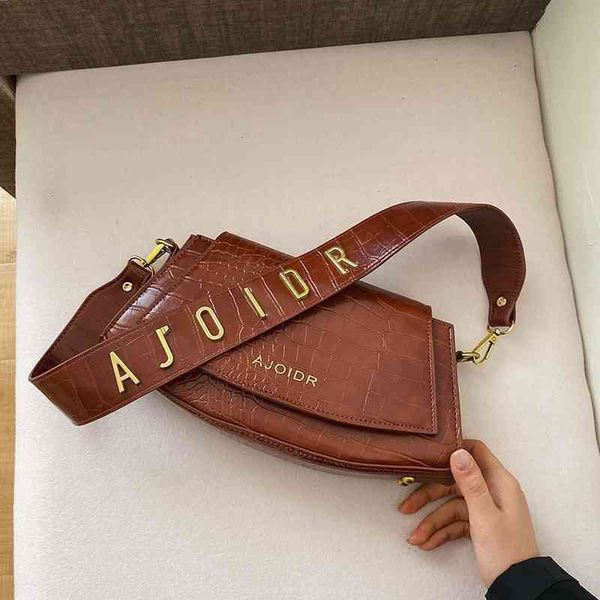 

fashion bag net red small black female wide-band autumn and winter versatile one