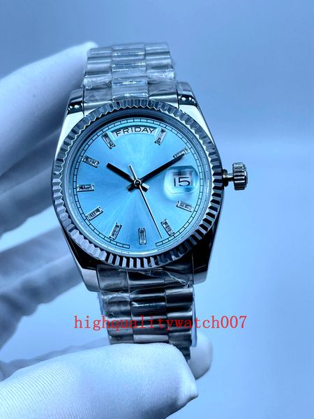 

designer men watches u1 automatic mens watch watches 40mm silver dial diamond 228236 stainless steel bracelet eta 2813 movement men's w, Slivery;brown