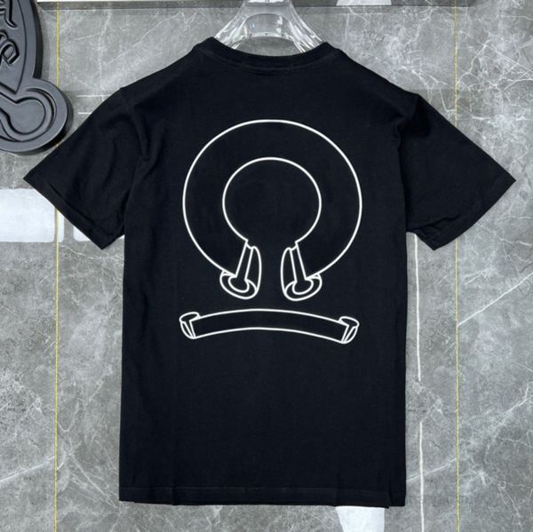 

designer loose classic men's t shirts summer letter sanskrit cross print sweatshirts t-shirts woman hearts new trend, White;black
