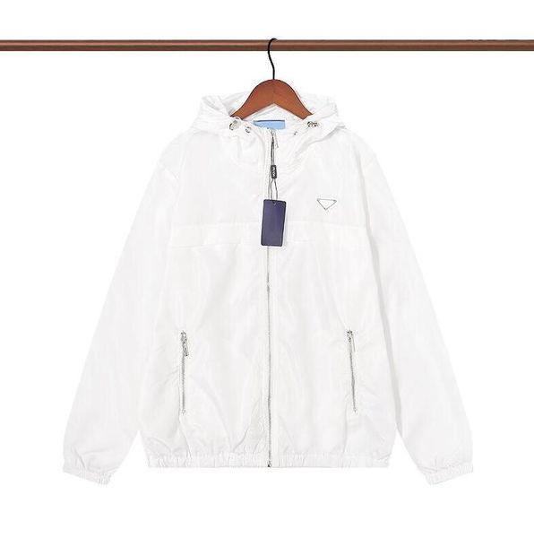 

fashion print letters mens jackets jacket coats windbreaker with inverted triangle luxury men women streetwear waterproof outerwear coat mul, Black;brown