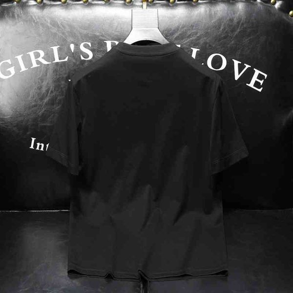 

22new men's clothing brand 2022 summer new fashion men's fashion casual short sleeve t-shirt, White;black