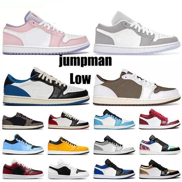

2021 jumpman low 1 1s basketball shoes og black toe court purple sp travis scotts men women sneakers eur 36-46 5.5-11