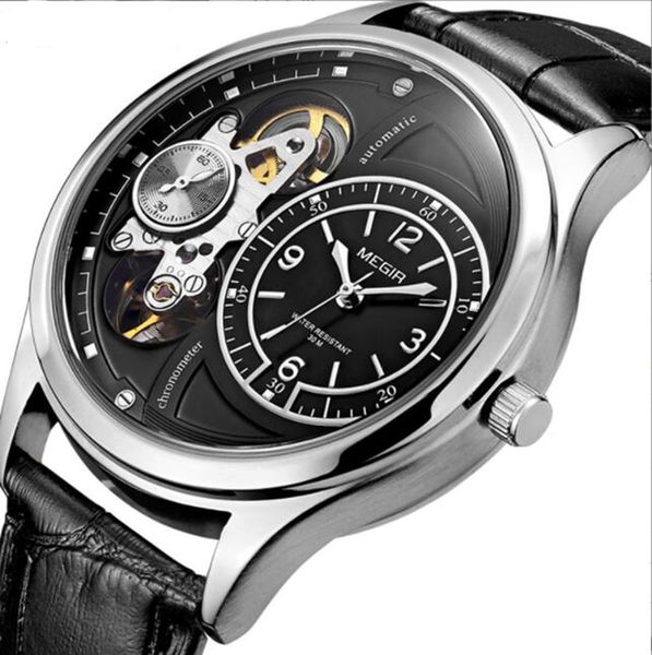 

2017g casual men's quartz watch 30m waterproof highly quality sport business man leather band bracelet watches, Slivery;brown
