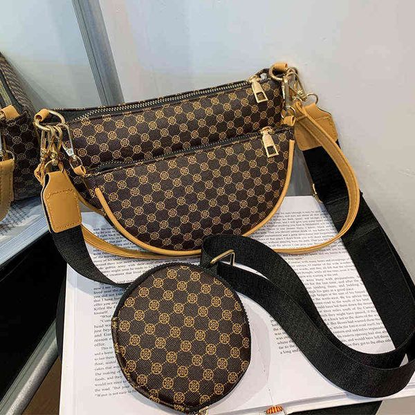 

fashion armpit shoulder bag for women odile handbags versatile 3 in 1 messenger bag coin purse pu leather lady crossbody bag g220526