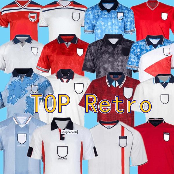 

retro beckham classic soccer jerseys 1982 84 87 90 94 96 98 02 2008 10 fowler barnes gascoigne owen football shirt, Black;yellow