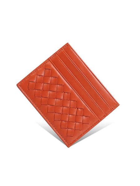 

100% sheepskin leather business credit card holder female and male for bank box protectors id ultra-thin container bag, Brown;gray