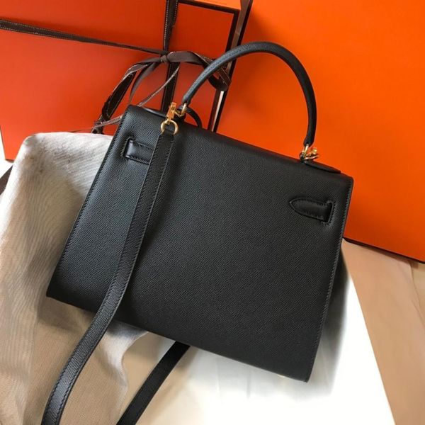 

fantastic 2020 genuine leather luxury fashion handbags women bag runway for female ladies europe brand q1117, Red;black