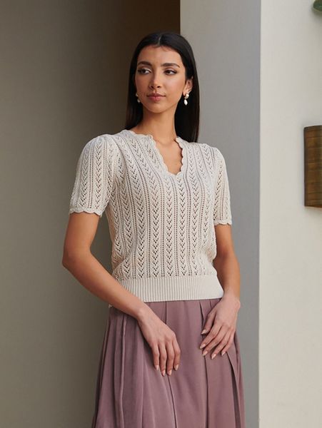 

motf premium 100% cotton open-knit knit 89ja#, White;black