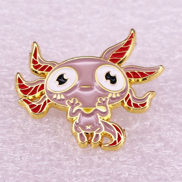 

adorable walking fish pin take your love of axolotl with you anywhere, Blue
