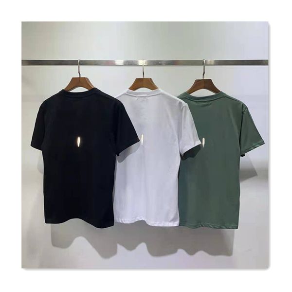 

summer designer mens t shirt logo letter embroidered star reflective round neck pure cotton men short sleeve tee shirts fashion outdoor spor, White;black