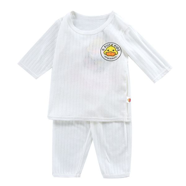 

baby summer set boy preppy style two-piece set children's casual outdoor wear solid color t-shirt shorts clothing, White