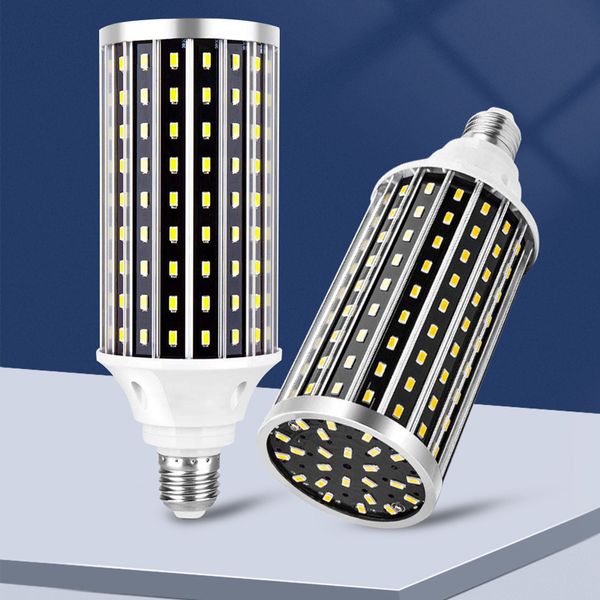 5736 Lampadina a LED ad alta luminosità E27 50W AC85-265V Nessuna luce intermittente LED Corn Lamp per illuminazione industriale/commerciale