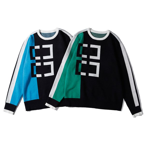

fashion mens womens designer sweaters letters pullover men hoodie long sleeve active sweatshirt knitted sweater, White;black