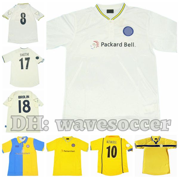 

95 96 97 98 99 00 02 soccer jerseys retro maillot classic vintage camisetas football shirts uniforms men home away keane smith kewell brolin, Black;yellow