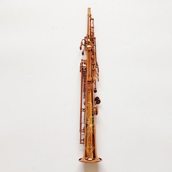 Sassofono prodotto in Francia Bocchino soprano si bemolle di alta qualità Sax soprano Mark VI Bocchino per ance Colore caffè