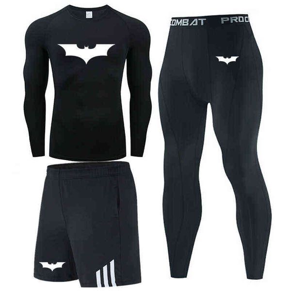 

fitness suit men's summer tights gym morning run pace dry basketball training, Gray