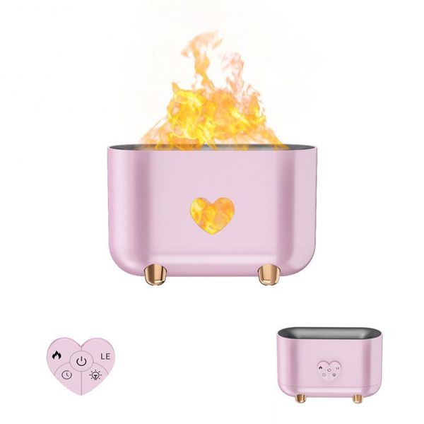 Duftlampen Flamme Luftbefeuchter Schlafzimmer Dekor Diffusor für ätherische Öle Ultraschallnebelhersteller Home Room HumidificadorFragrance FragrancFra