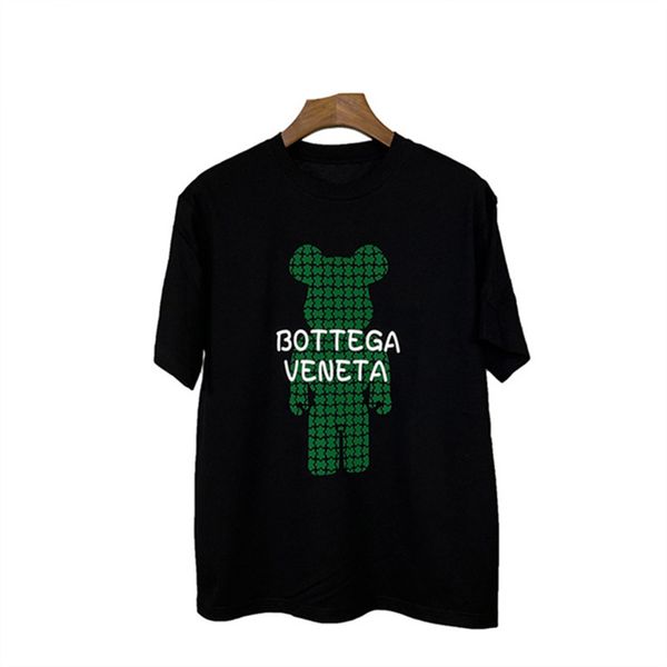 

men womens letter print t shirts black fashion designer summer bear tshirt 100% cotton short sleeve tee mens designer clothes t-shirt for wo, White