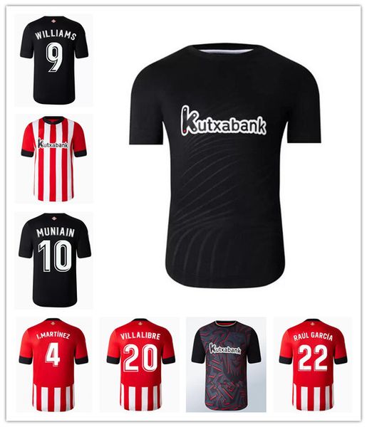 

22 23 athletic bilbao soccer jersey 2022 2023 maillots de foot williams berenguer muniain raul garcia villalibre ibai capa football shirt un, Black;yellow