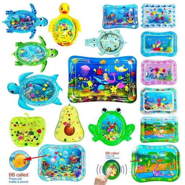 

baby water mat inflatable cushion infant toddler water play mat for children early education developing baby toy summer 210402