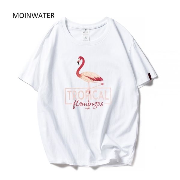 

moinwater fashion summer casual t shirts for women cute lady cotton short sleeve tees female comfortable tshirt mt1936 220509, White