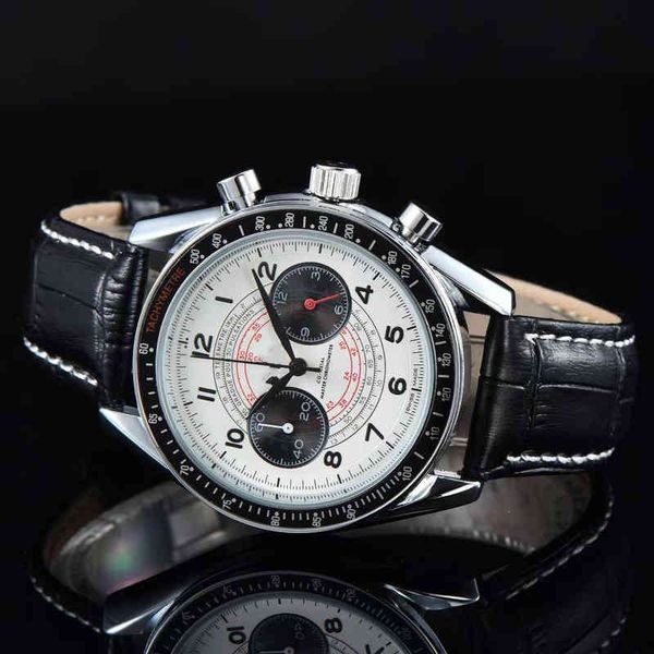 

watches wristwatch luxury fashion designer 2022 selling steel belt hippocampus full function chronograph watch, Slivery;brown