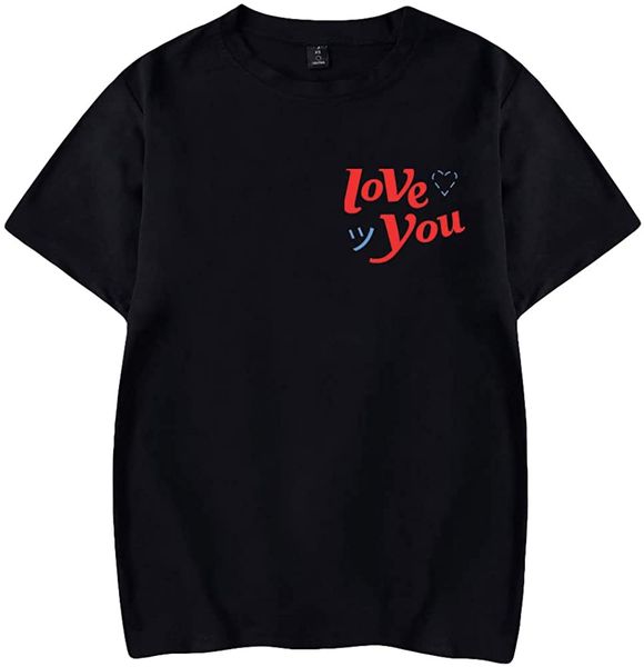 

kelly wakasa love you t-shirt short sleeve clothing, White;black