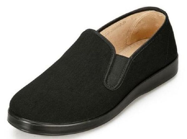 

old cloth shoes. cloth shoe insole light brown