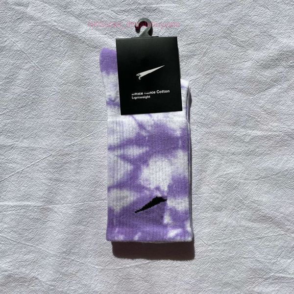 

fashion classic men's socks hook brand cotton tie dyed long tube street couple middle moisture absorption sock men women luxury medium, Black