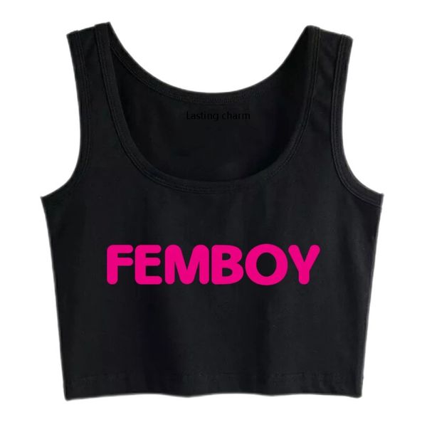

atasan crop pesona abadi desain femboy atasan cetak kasual 220613, White