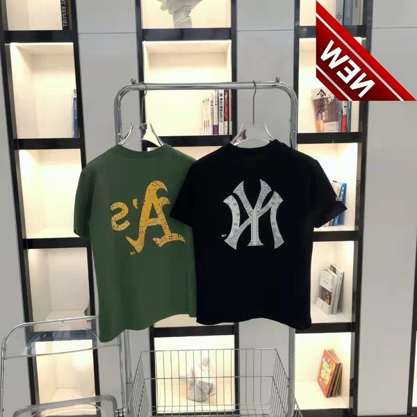 

50%discount / ny spring yankees 2022 summer new mlb series men's and women's couple t-shirt loose casual round neck short sleeve f, White;black