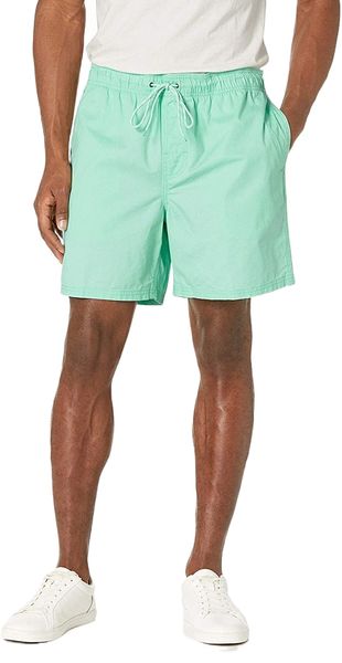 

essentials men's 6" inseam drawstring walk short o1gr#, White;black