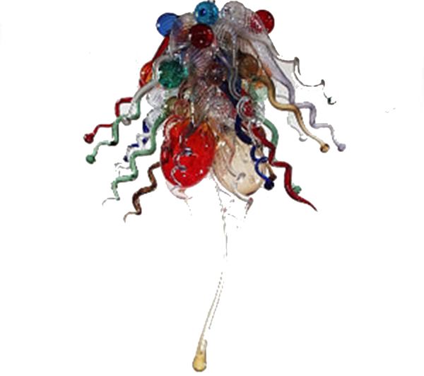 

diy led chandelier blown glass lighting chihuly style lamp art