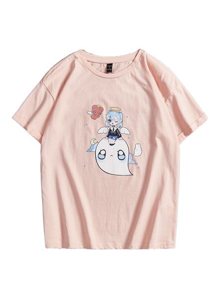 

x naawberry f.igure & c.artoon graphic tee f5ee#, White