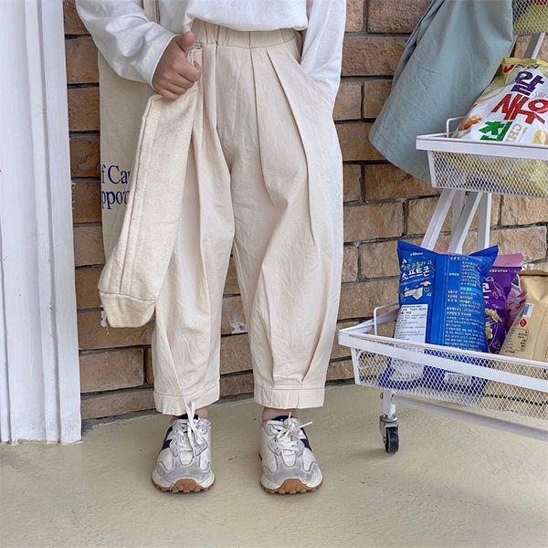 

spring children solid color harem pants boys cotton loose bloomers 220512, Blue