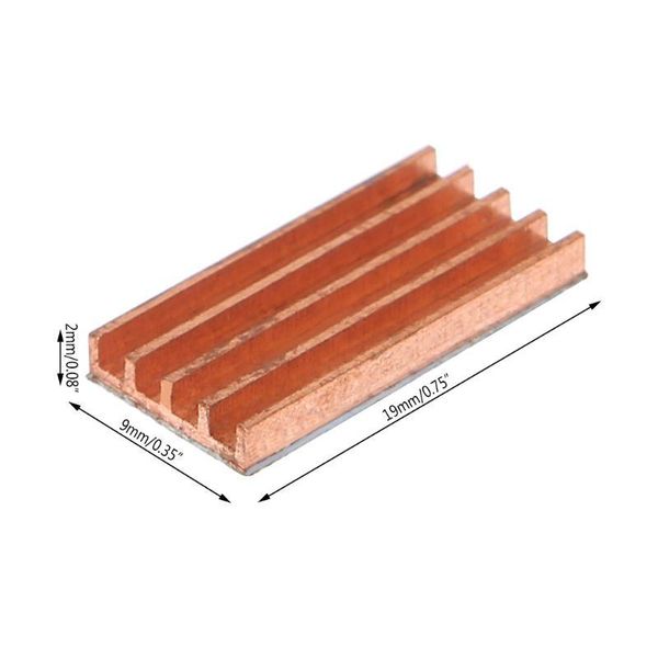 Lüfterkühlungen, ultradünne Kühlkörper aus reinem Kupfer, Rückspeicher, RAM-Kühlung für MOS-IC-Chip N84AFans