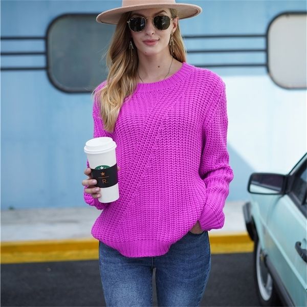 

2020 new sweaters women autumn winter solid warm cashmere pullover soft thick long sleeve sweater loose large size outwear lj201112, White;black