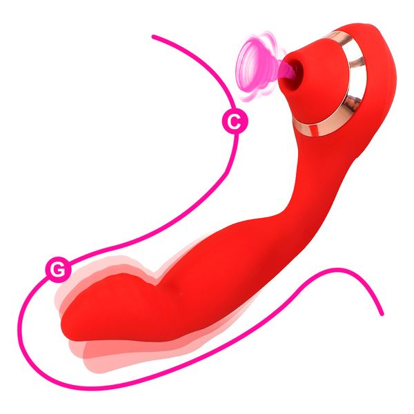 sexy Shop Succhia capezzoli, vibratore, ventosa per clitoride, silicone, giocattolo erotico a doppio uso, punto G, massaggiatore, dito, dildo