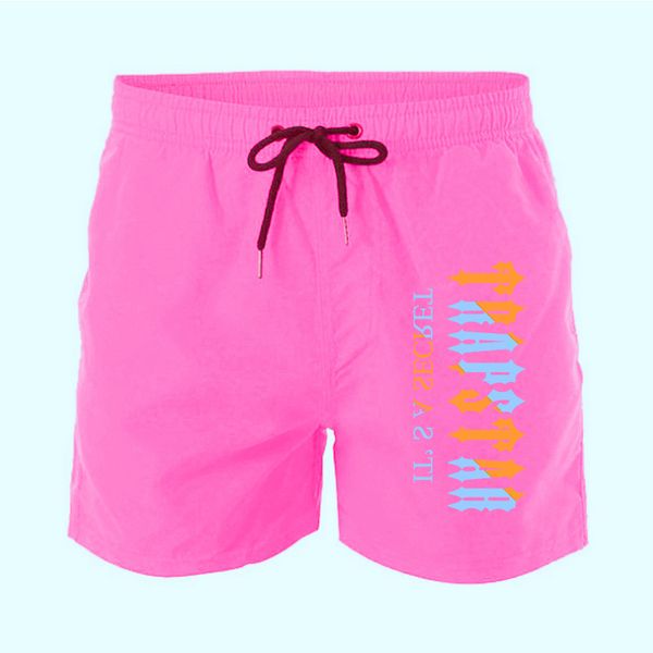 

men's swimwear shorts summer new trapstar print man swimsuit beachwear swim trunks lowwaist breathable 2023 male beach wear surf clothe, White;black