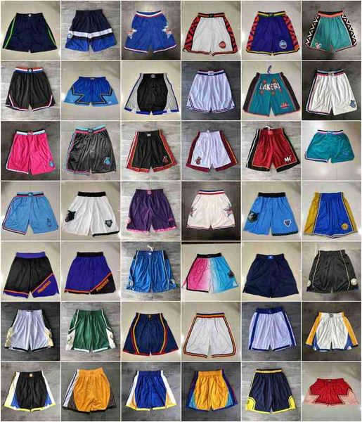 

team basketball short just don city retro sport shorts hip pop pant with pocket zipper sweatpants purple white black blue red mens