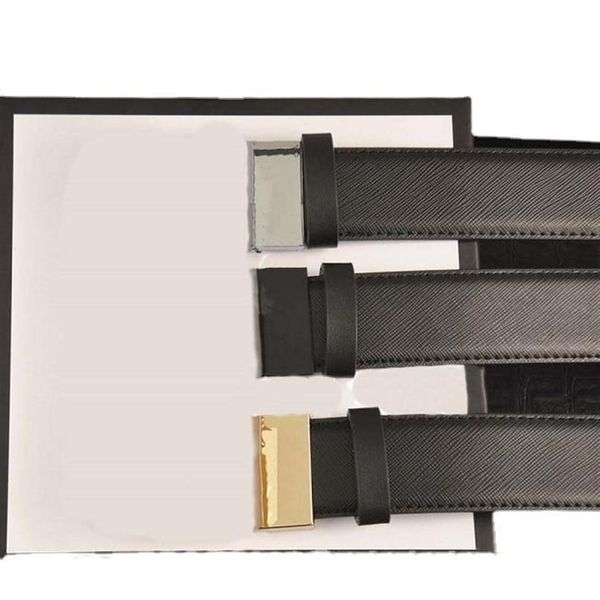 

belt fashion casual double g gold silver letter buckle black genuine leather belts cintura ceinture 3.8 width with box305e, Black;brown