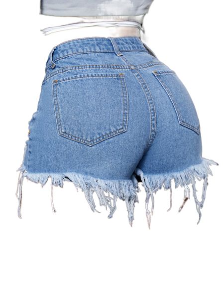 

sxy ripped raw trim denim shorts k1hb#, White;black