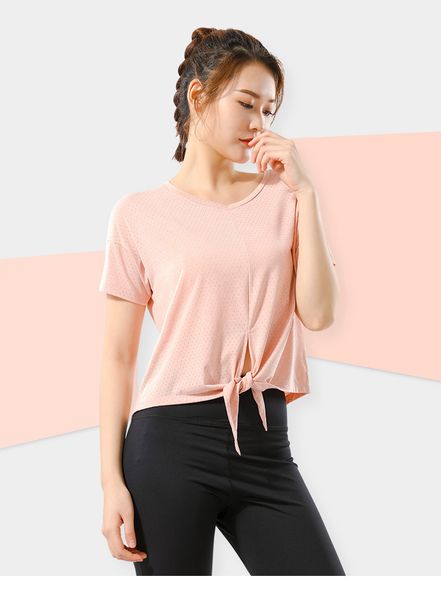 

new sports short-sleeved 2022 women's european and american t shirt loose quick-drying fitness running plus size yoga clothes blouse cr, White
