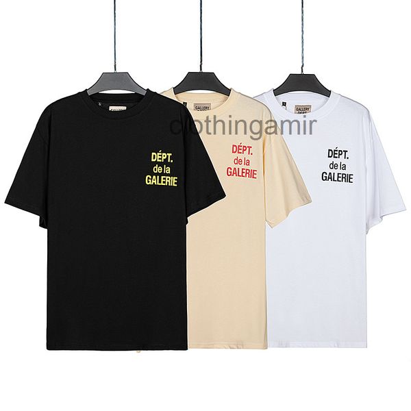 

designer t shirts 2022 gallerydepts mens fashion spring summer short sleeve boys trend half t-shirt loose couple m07o, White;black