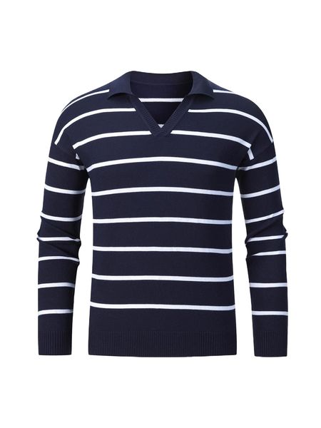 

men striped pattern sweater u4gx#, White;black